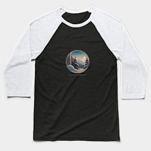 Winter on Sphere Baseball T-Shirt